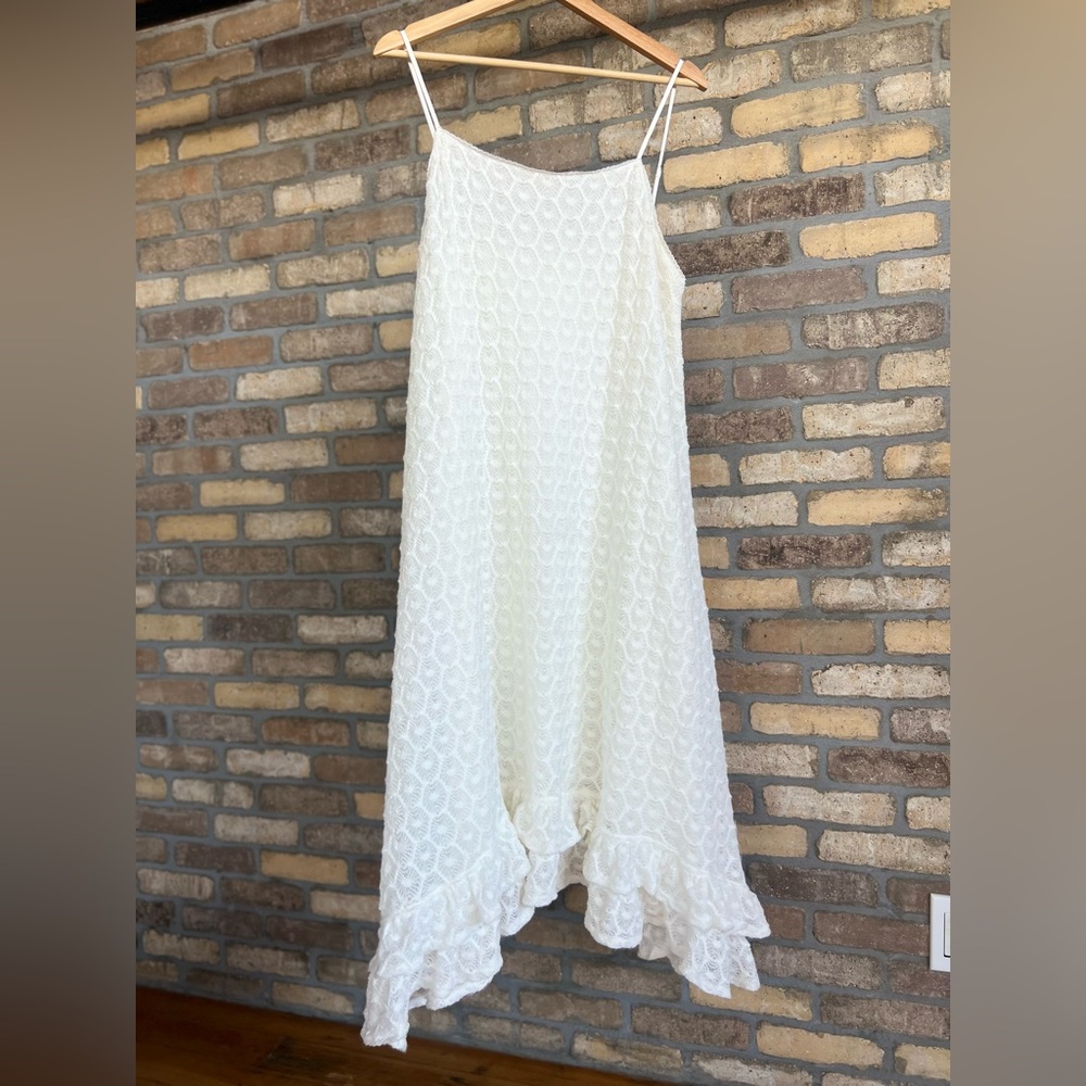 Anthropologie Ruffled Crochet Midi Dress - Picture 6 of 11